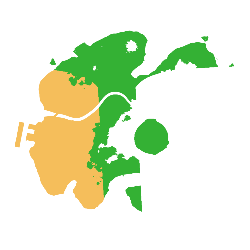 Biome Rust Map: Procedural Map, Size: 2000, Seed: 154511