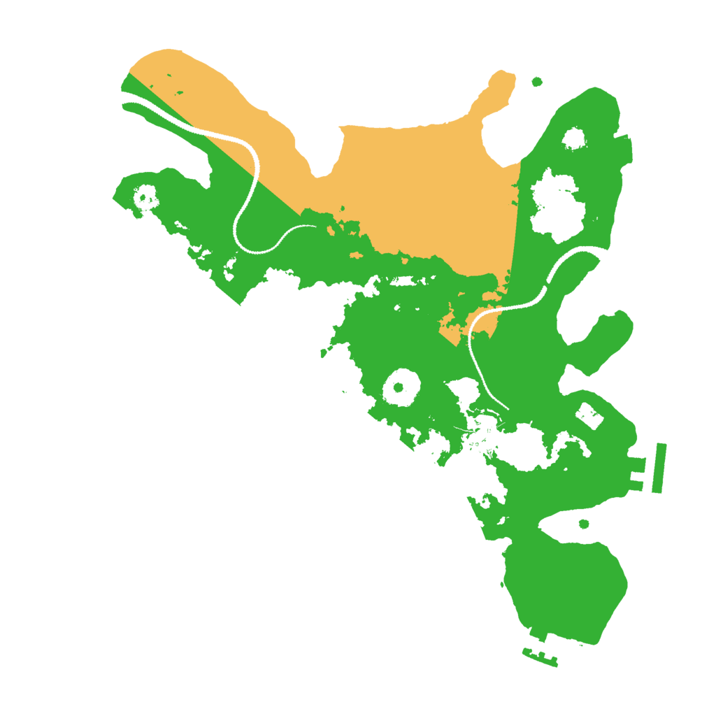 Biome Rust Map: Procedural Map, Size: 2900, Seed: 707623881