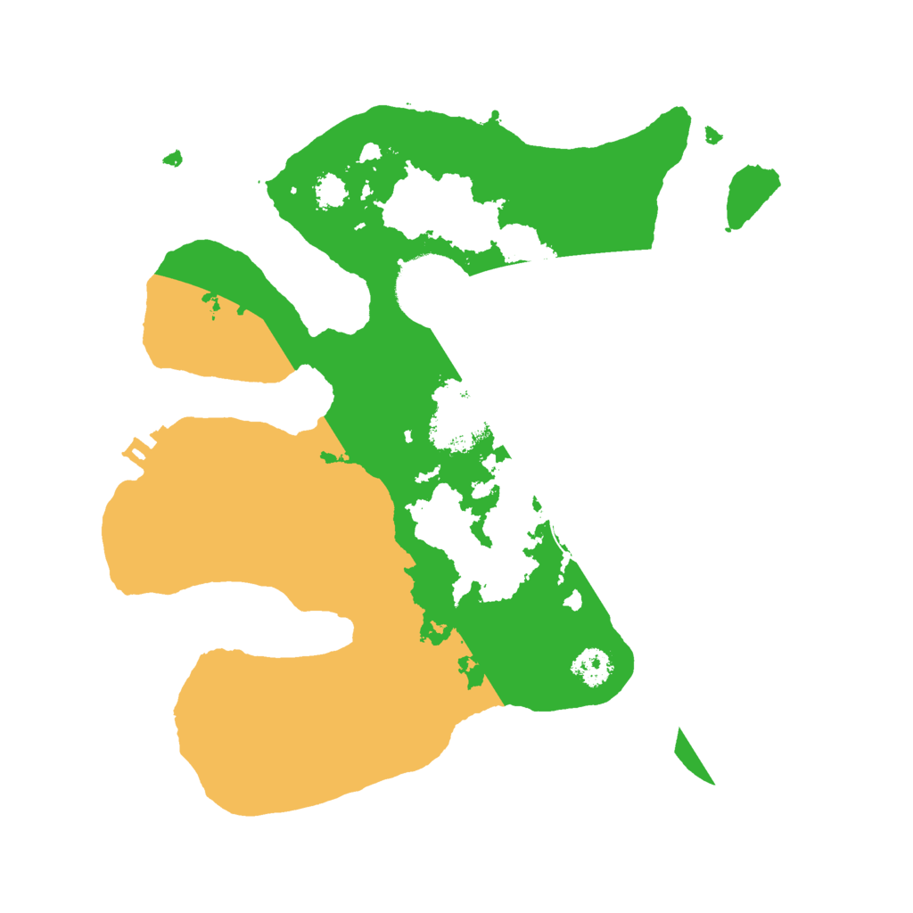 Biome Rust Map: Procedural Map, Size: 2500, Seed: 2442