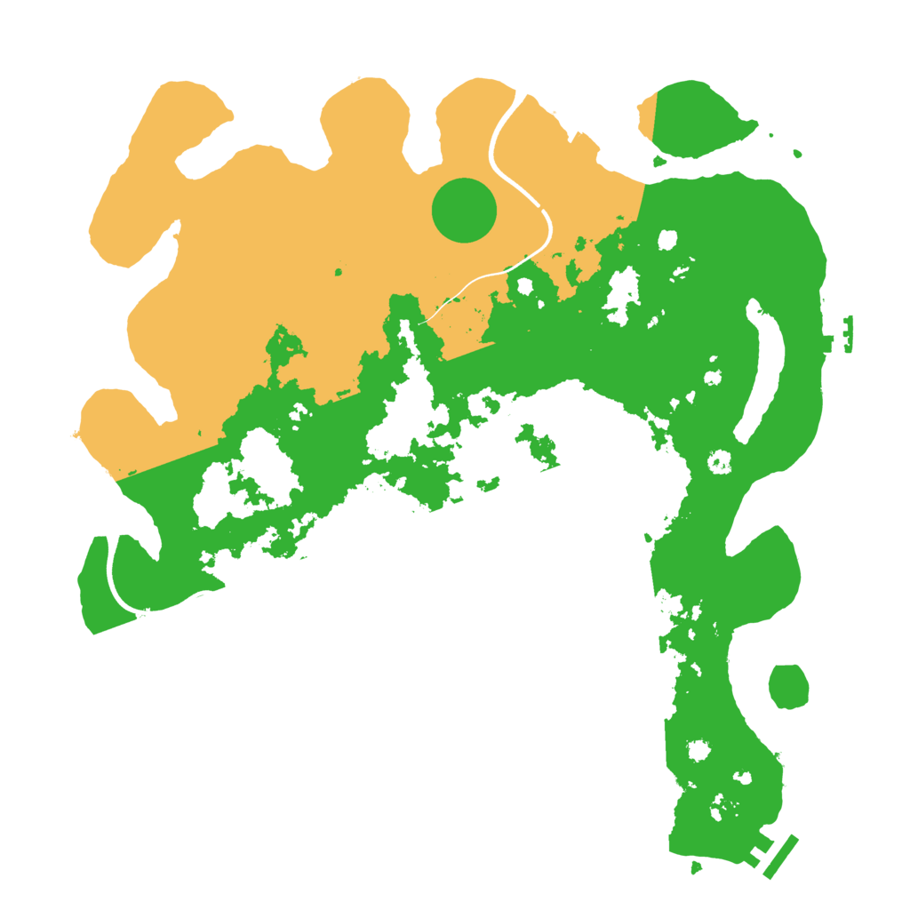 Biome Rust Map: Procedural Map, Size: 3700, Seed: 253755144