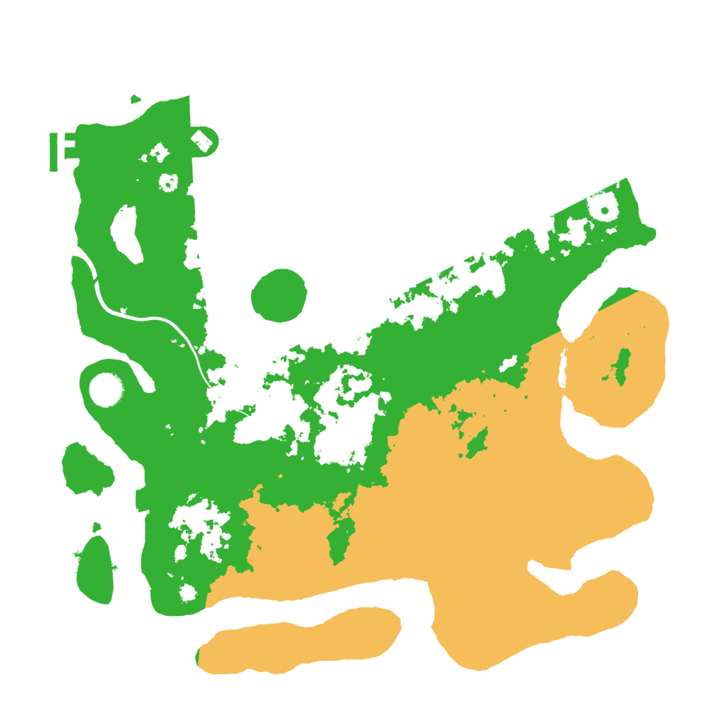 Biome Rust Map: Procedural Map, Size: 3700, Seed: 1861158875