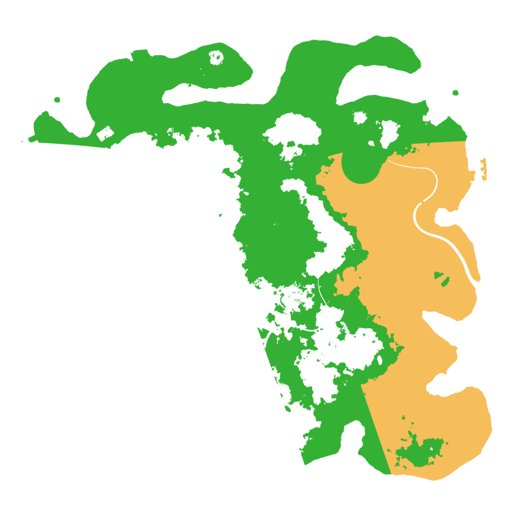 Biome Rust Map: Procedural Map, Size: 3600, Seed: 3100515