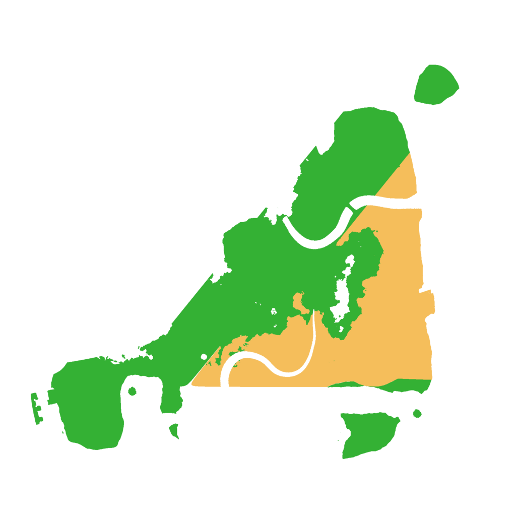 Biome Rust Map: Procedural Map, Size: 2500, Seed: 4275878