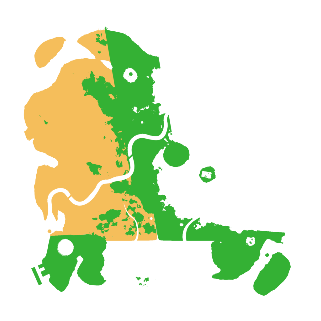 Biome Rust Map: Procedural Map, Size: 3500, Seed: 1632947436
