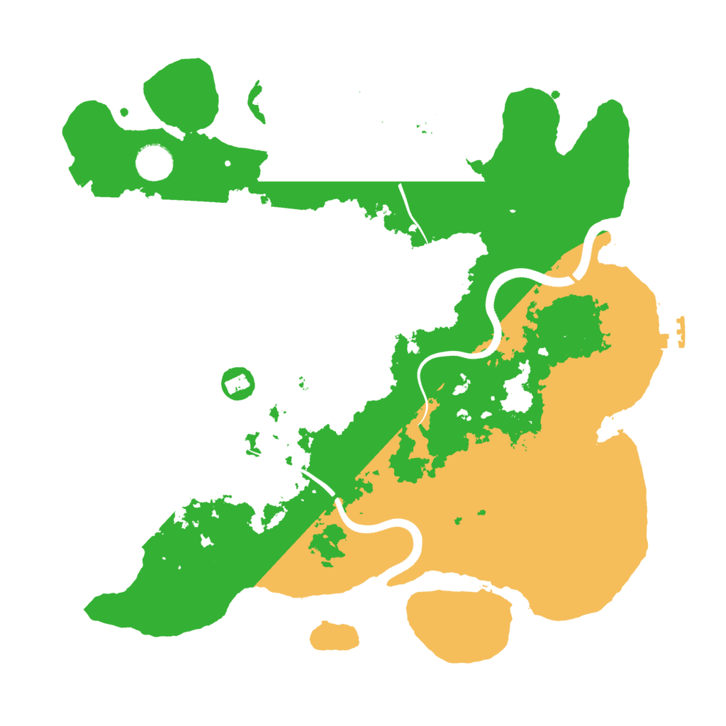 Biome Rust Map: Procedural Map, Size: 3500, Seed: 123321
