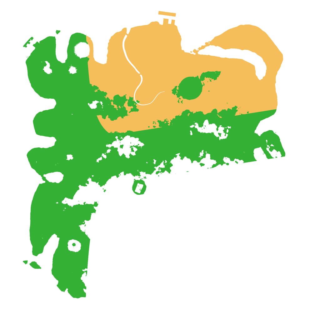 Biome Rust Map: Procedural Map, Size: 3700, Seed: 754724400