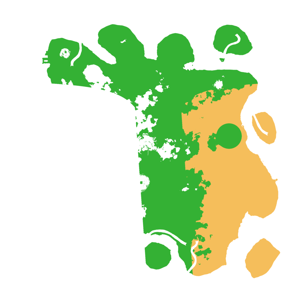 Biome Rust Map: Procedural Map, Size: 3199, Seed: 100