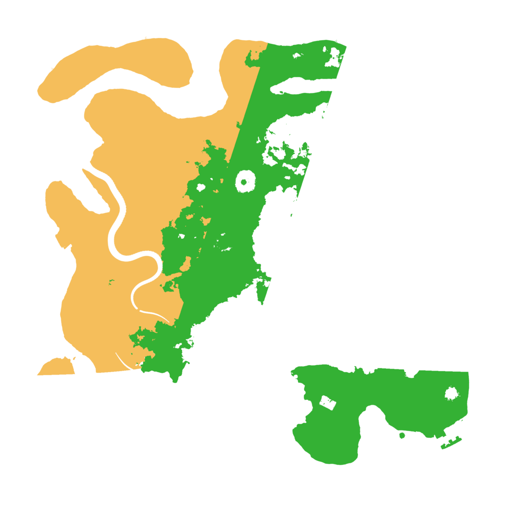 Biome Rust Map: Procedural Map, Size: 3500, Seed: 548142352