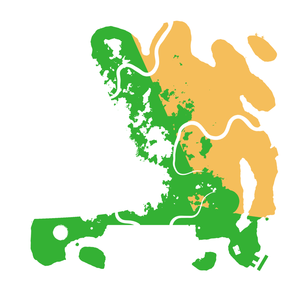 Biome Rust Map: Procedural Map, Size: 3550, Seed: 167866