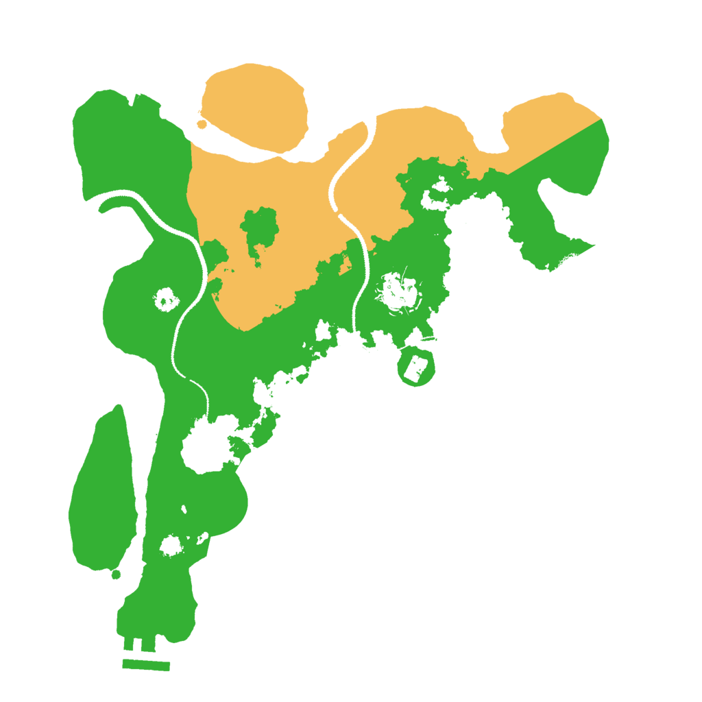 Biome Rust Map: Procedural Map, Size: 3000, Seed: 2050973702