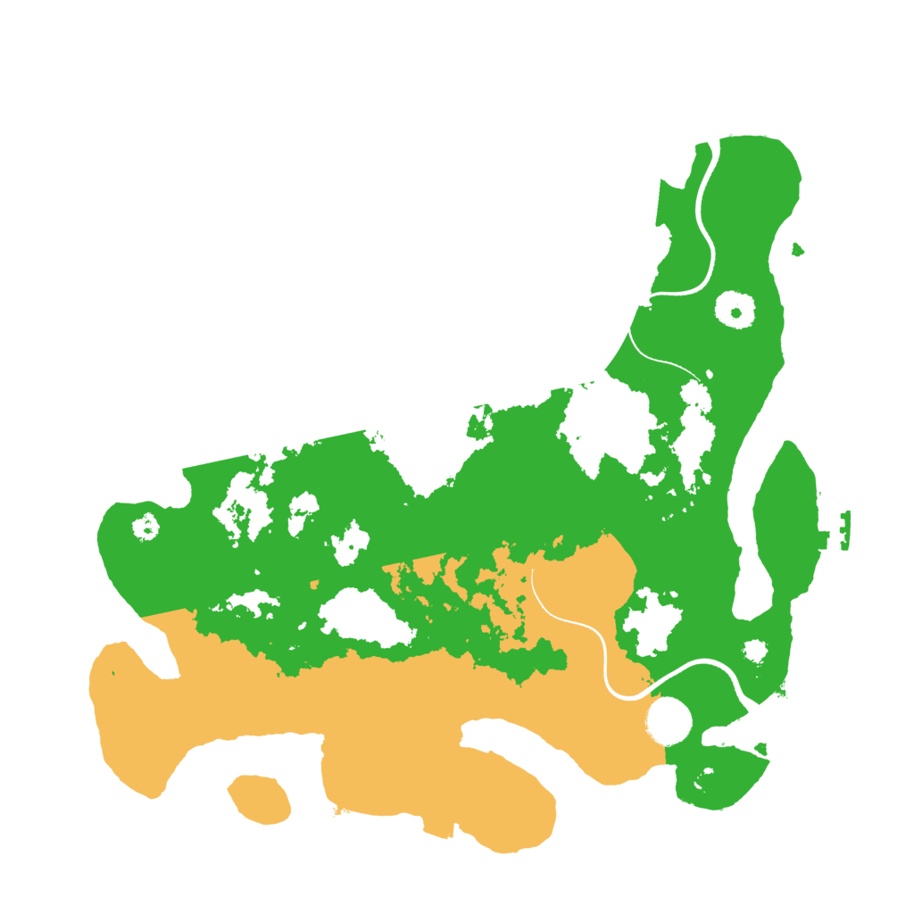 Biome Rust Map: Procedural Map, Size: 3500, Seed: 120083486