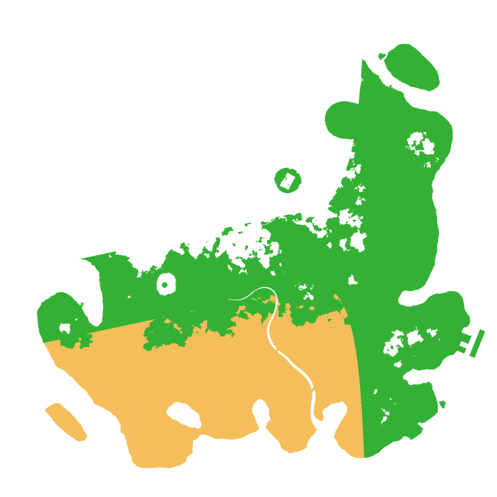 Biome Rust Map: Procedural Map, Size: 3518, Seed: 2129001549