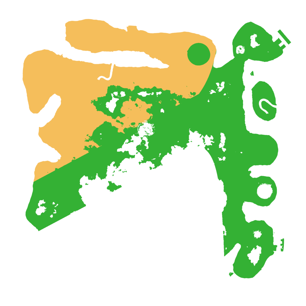 Biome Rust Map: Procedural Map, Size: 3600, Seed: 1197731266