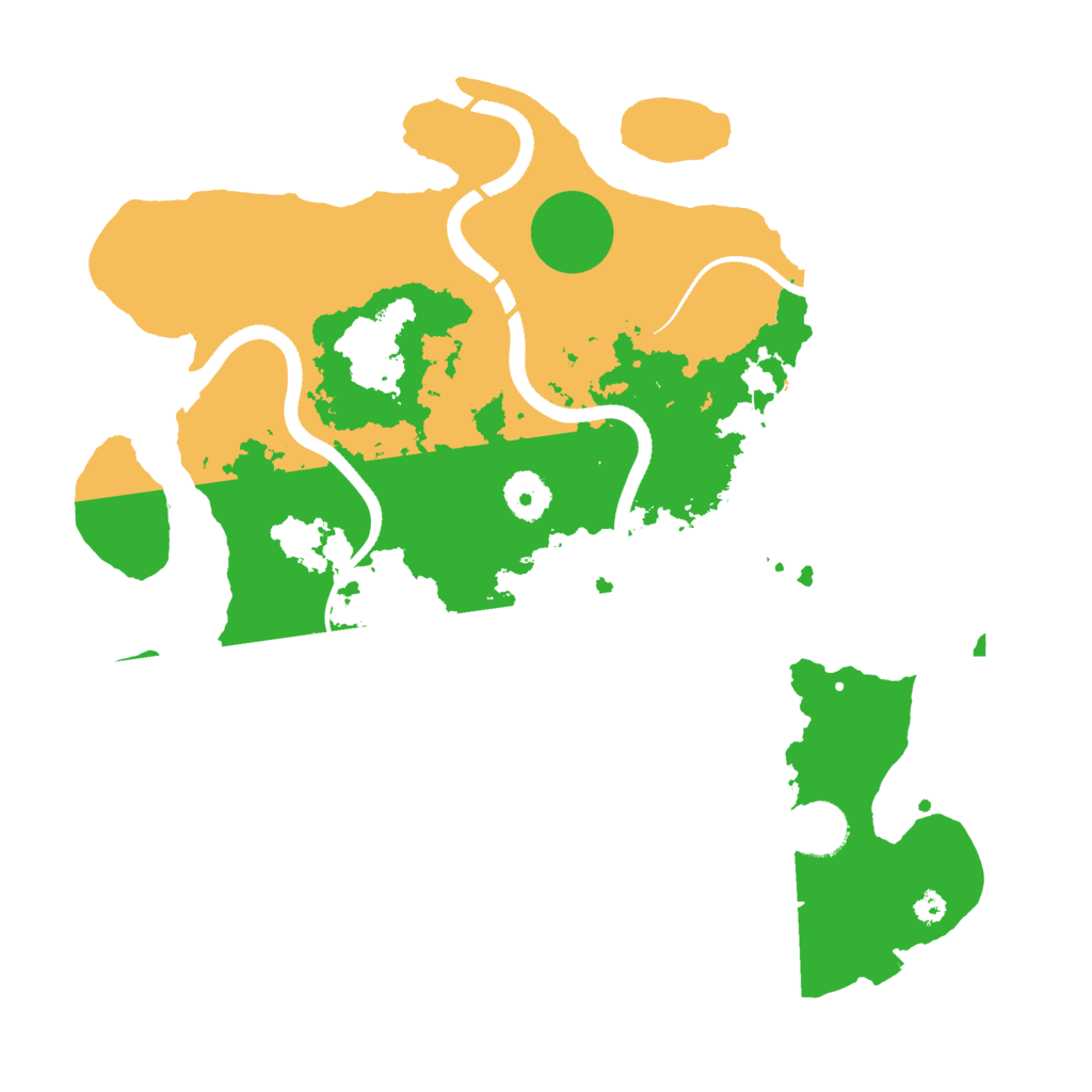 Biome Rust Map: Procedural Map, Size: 3500, Seed: 6842021