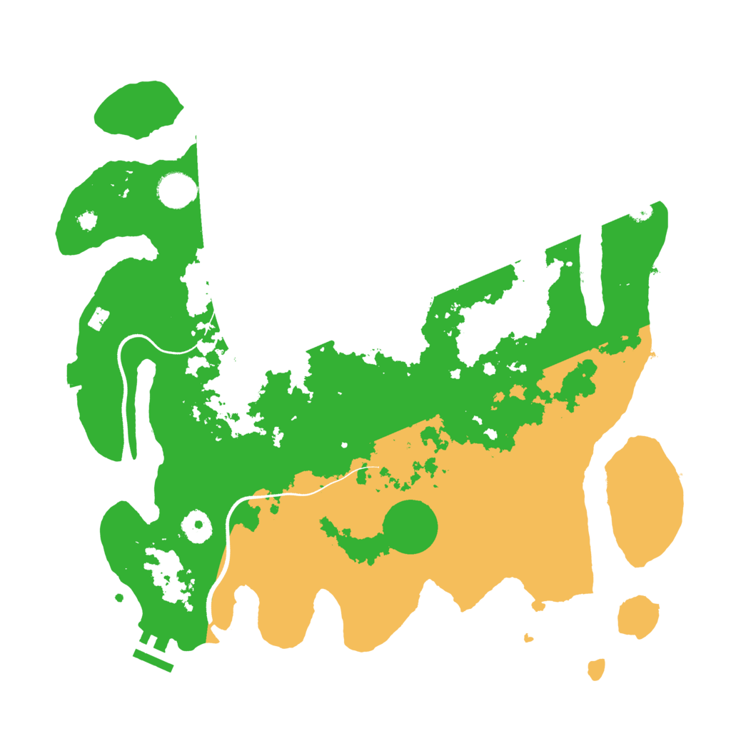 Biome Rust Map: Procedural Map, Size: 3550, Seed: 528581