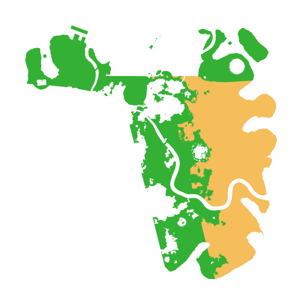Biome Rust Map: Procedural Map, Size: 3500, Seed: 7520