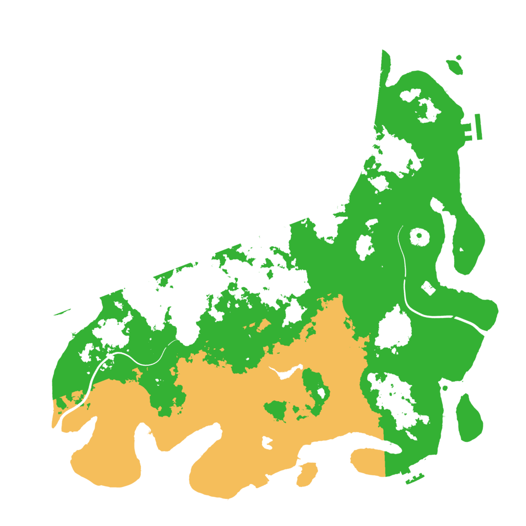 Biome Rust Map: Procedural Map, Size: 4100, Seed: 201509216