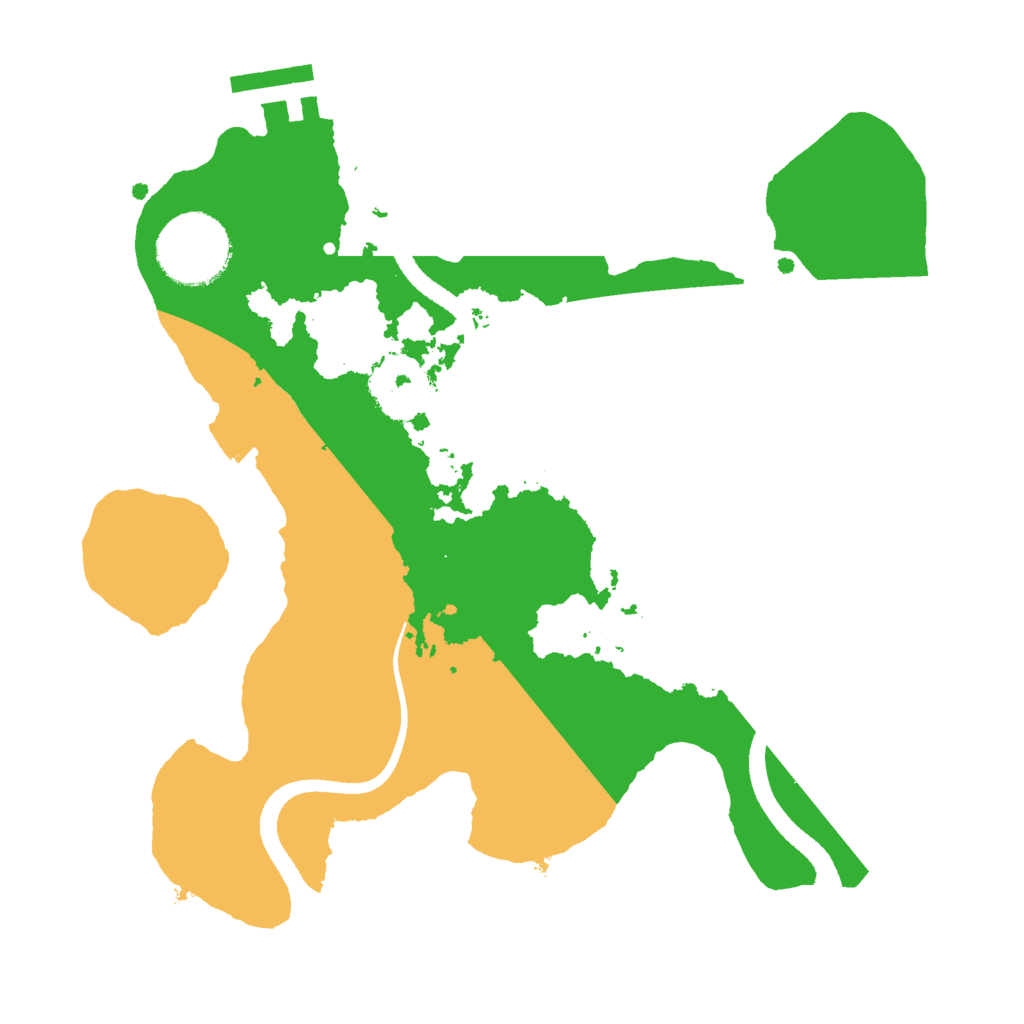 Biome Rust Map: Procedural Map, Size: 2500, Seed: 1452339487