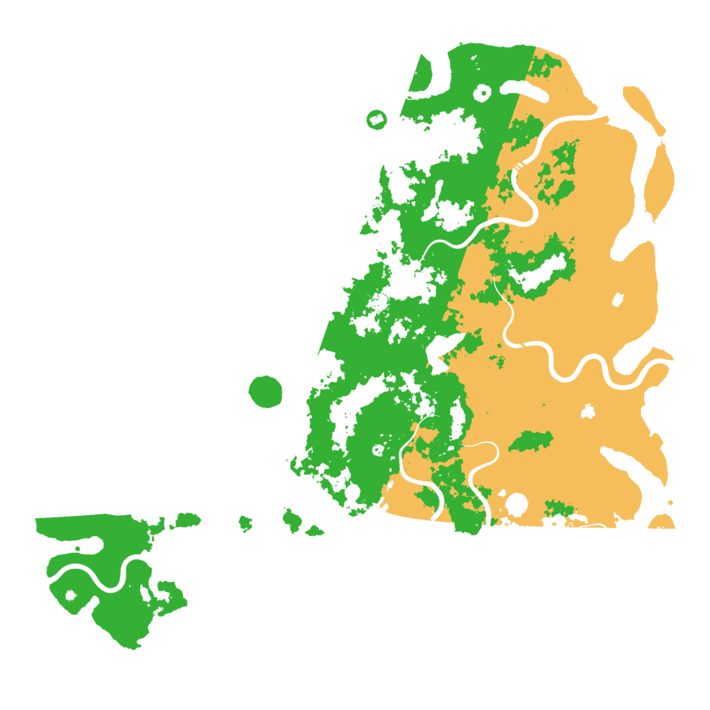 Biome Rust Map: Procedural Map, Size: 6000, Seed: 11040516