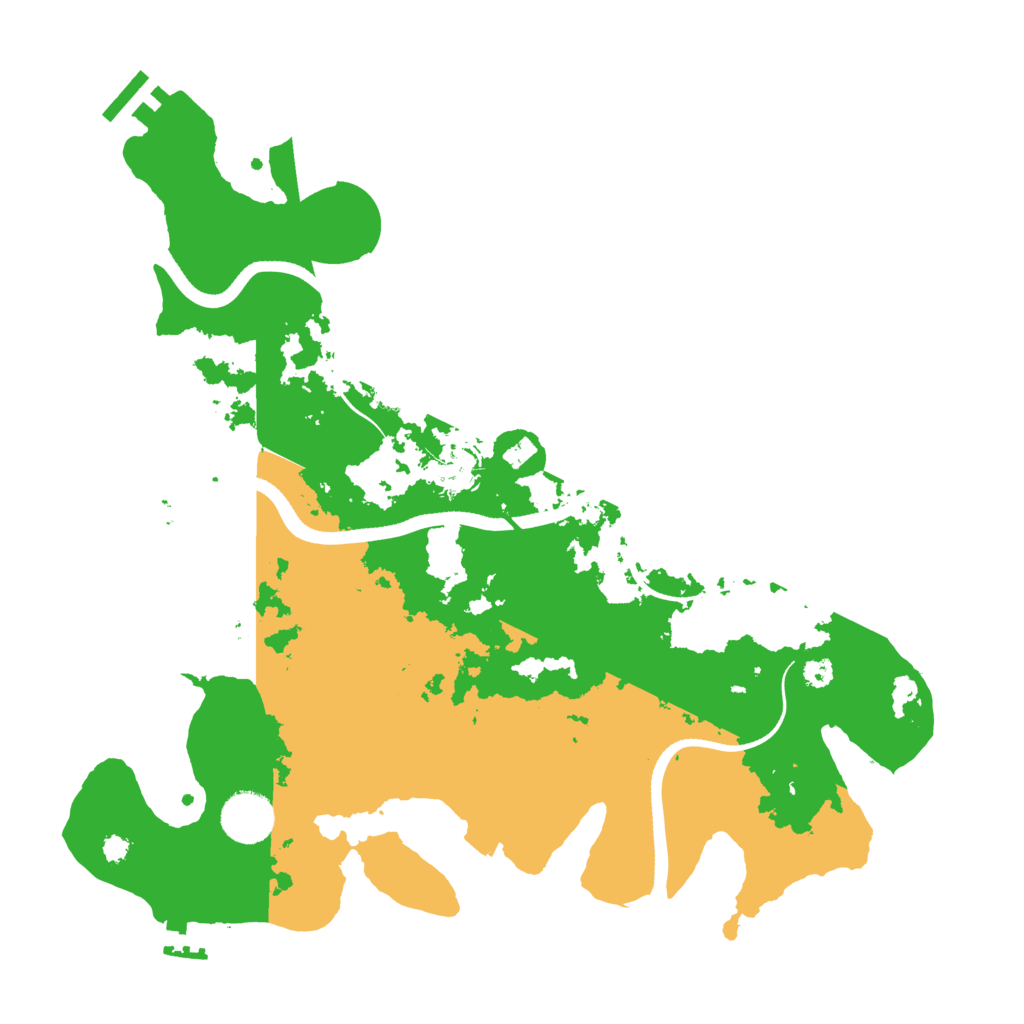 Biome Rust Map: Procedural Map, Size: 3500, Seed: 15132
