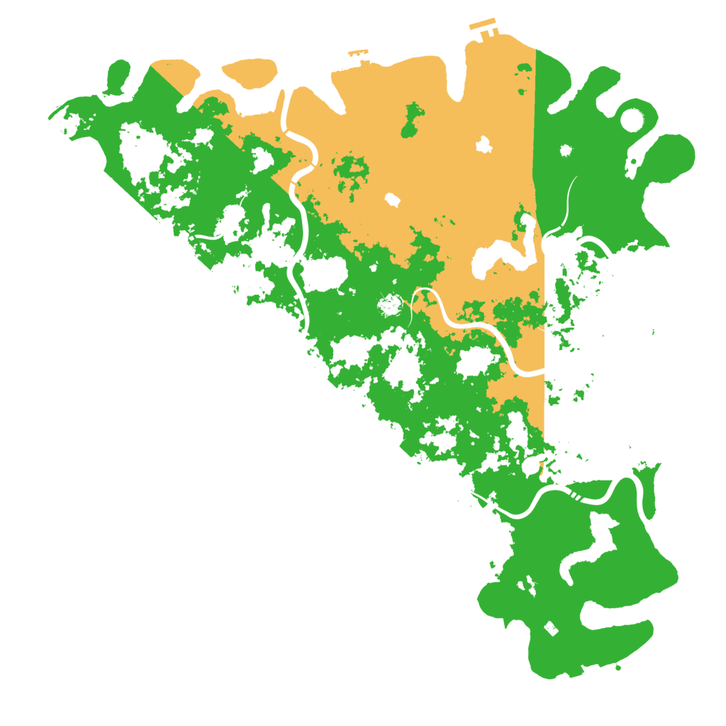 Biome Rust Map: Procedural Map, Size: 5500, Seed: 154