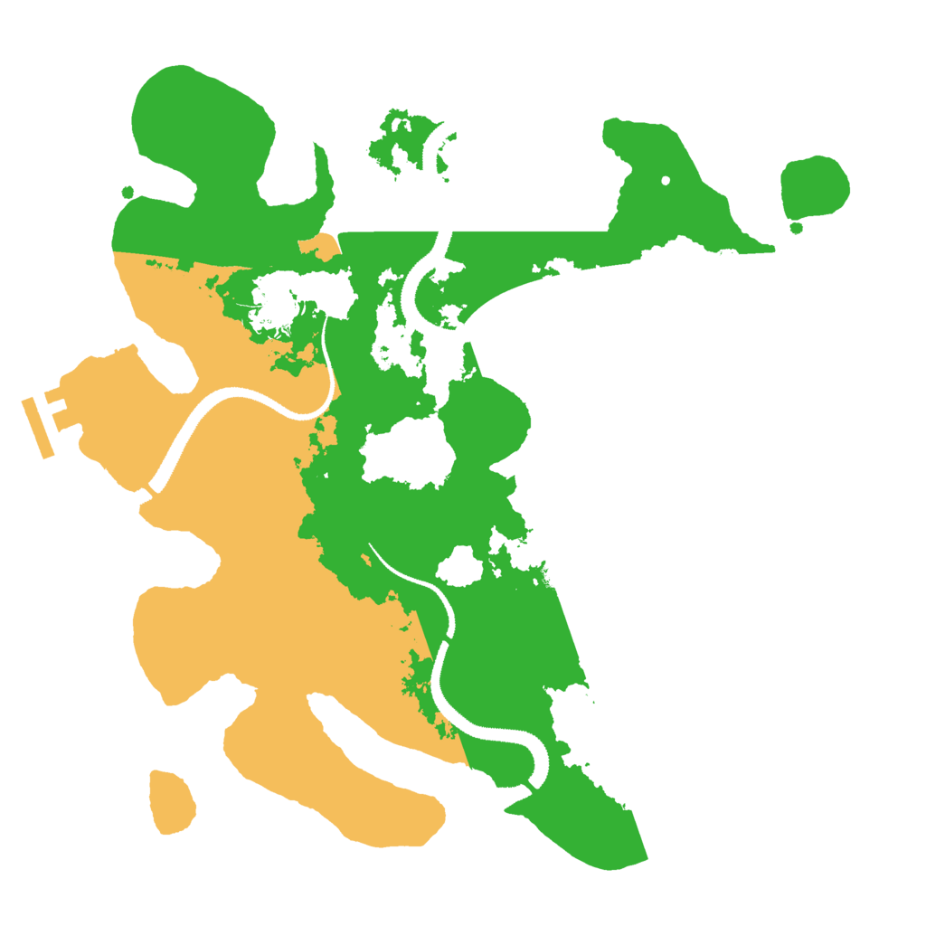 Biome Rust Map: Procedural Map, Size: 3000, Seed: 205918383