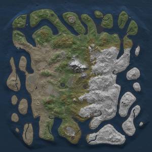 Thumbnail Rust Map: Procedural Map, Size: 5000, Seed: 11132021, 18 Monuments