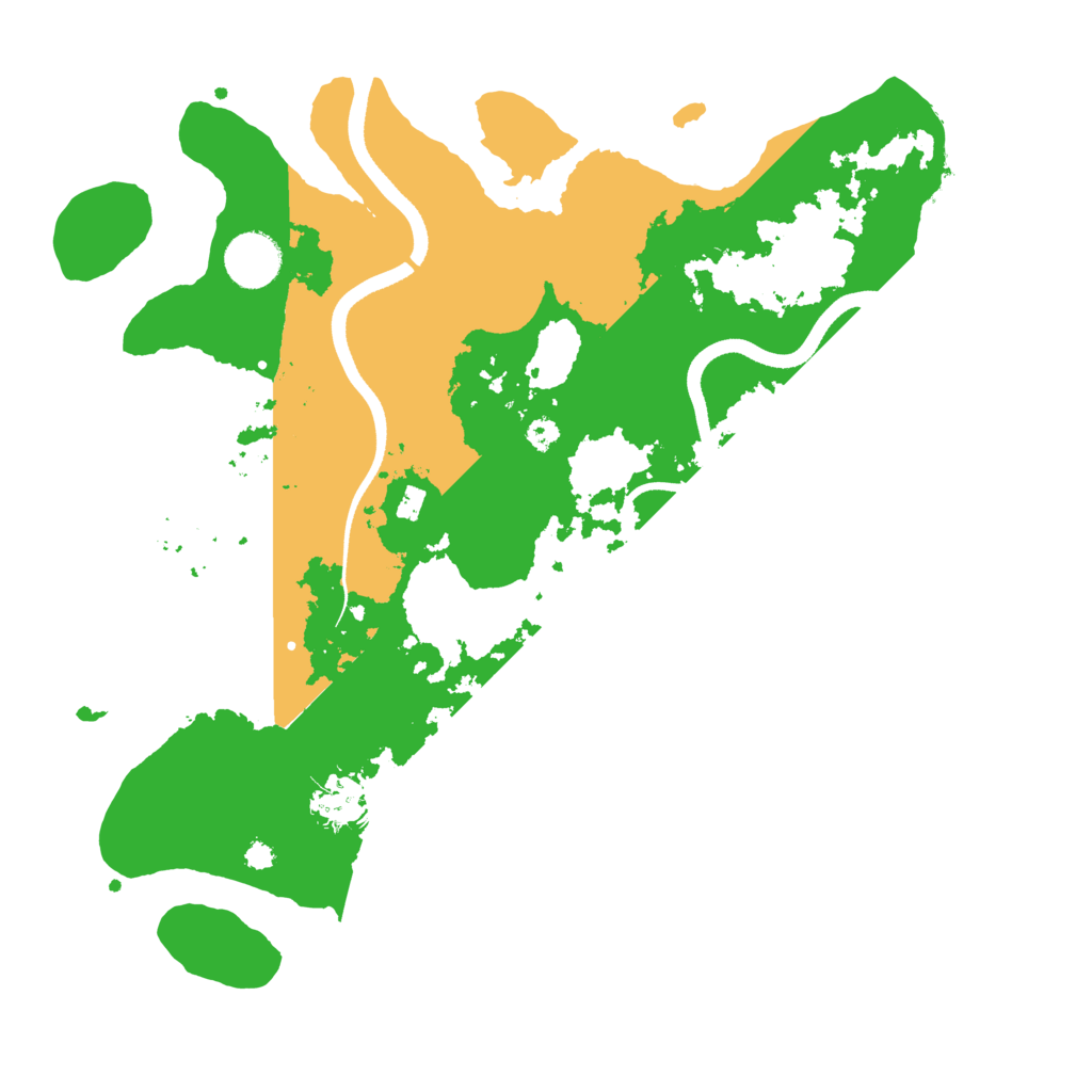 Biome Rust Map: Procedural Map, Size: 3500, Seed: 33244535