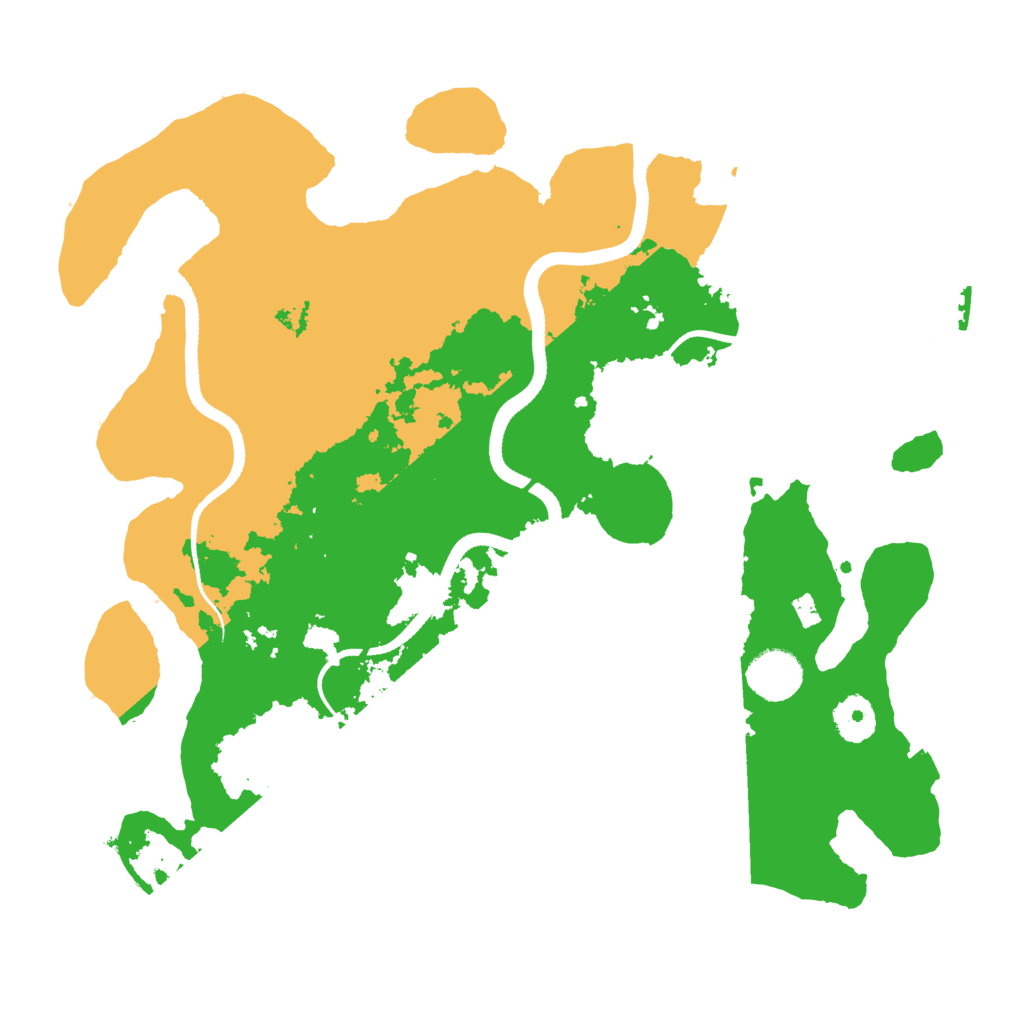 Biome Rust Map: Procedural Map, Size: 3500, Seed: 299151599
