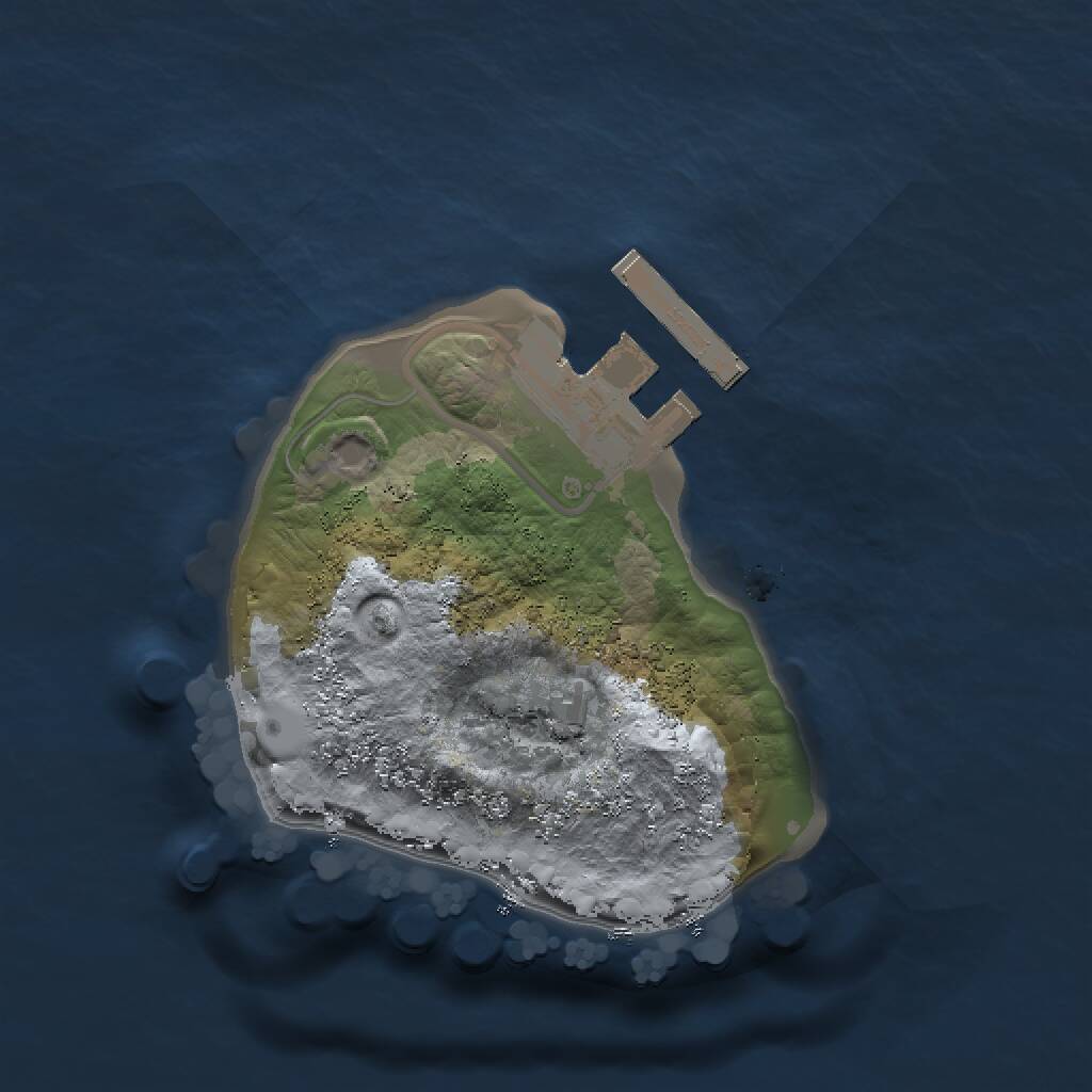 Rust Map: Procedural Map, Size: 1321, Seed: 2147483647, 2 Monuments