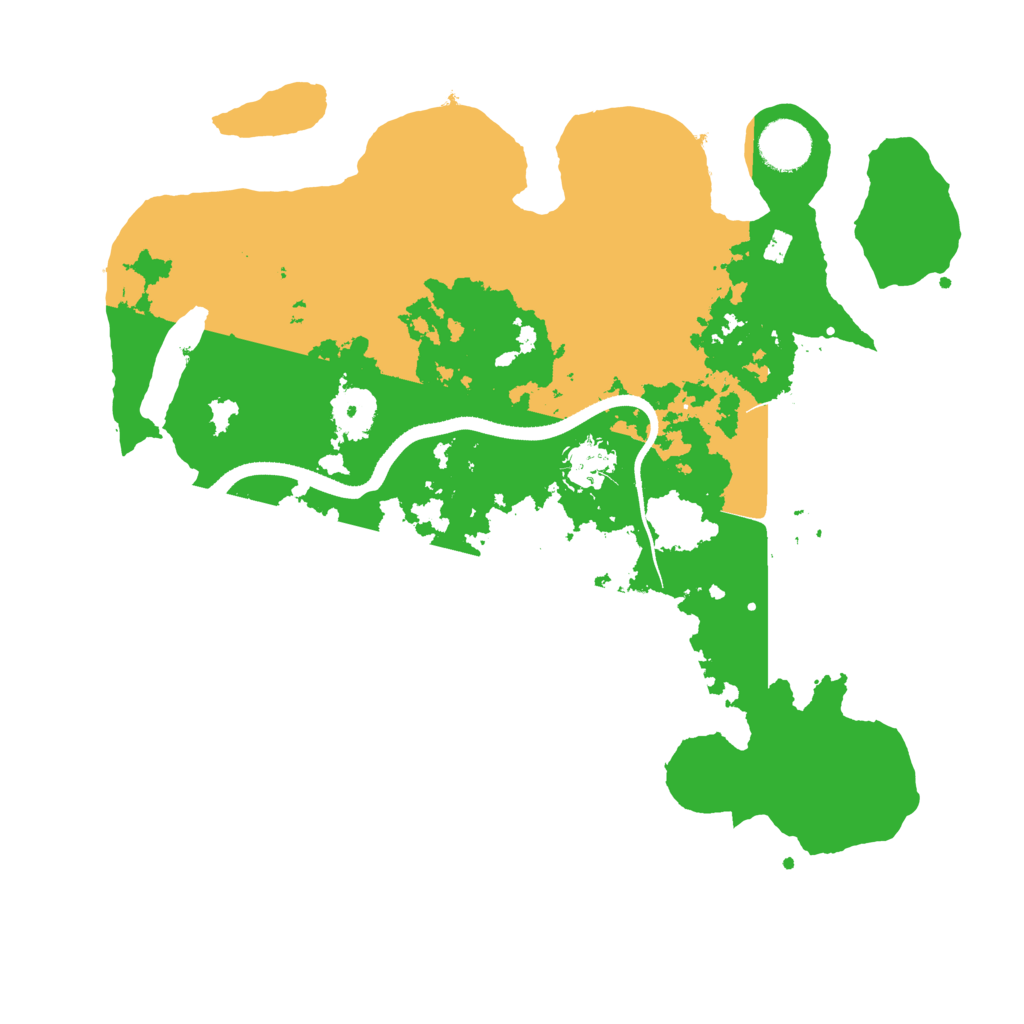 Biome Rust Map: Procedural Map, Size: 3500, Seed: 3011996