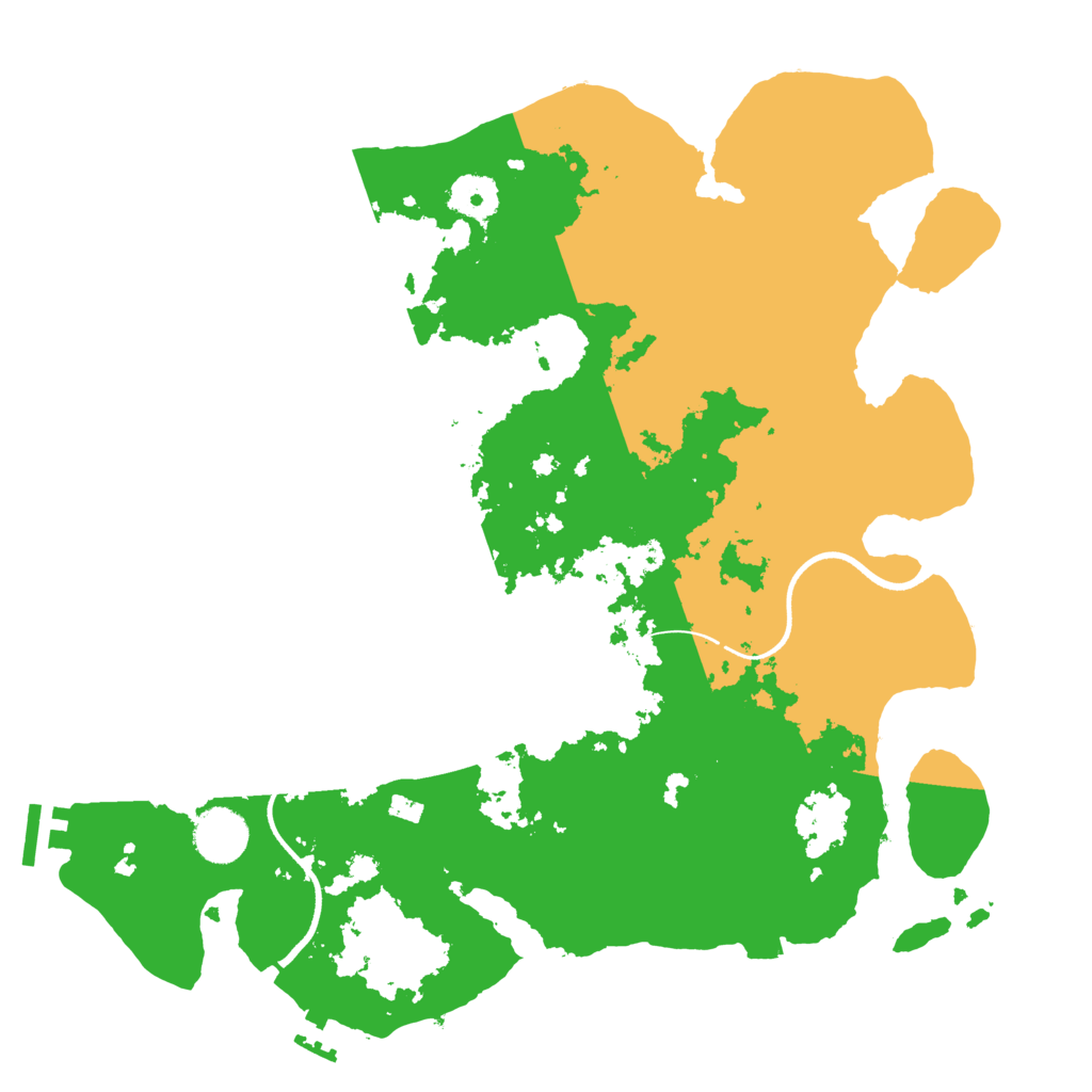 Biome Rust Map: Procedural Map, Size: 3550, Seed: 419339