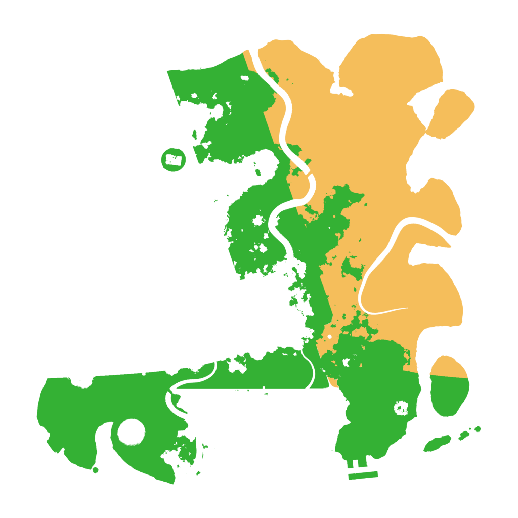 Biome Rust Map: Procedural Map, Size: 3550, Seed: 419339