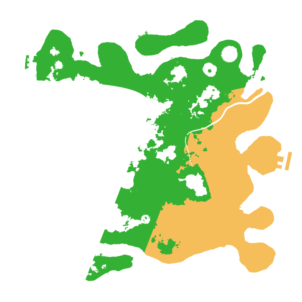 Biome Rust Map: Procedural Map, Size: 3300, Seed: 1235896