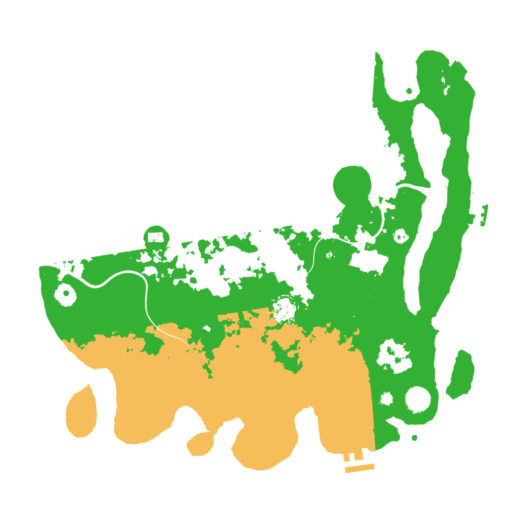 Biome Rust Map: Procedural Map, Size: 3550, Seed: 288675