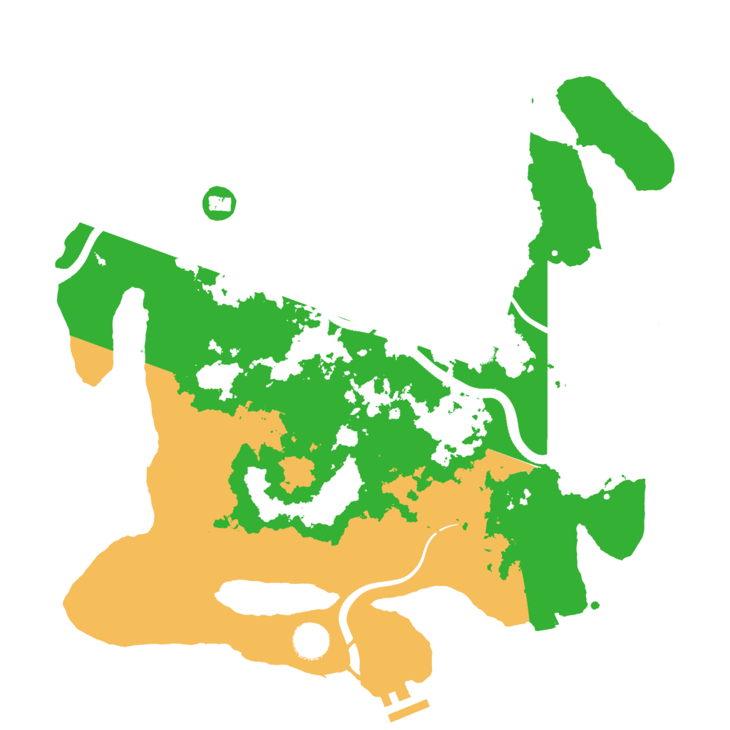 Biome Rust Map: Procedural Map, Size: 3500, Seed: 812145750
