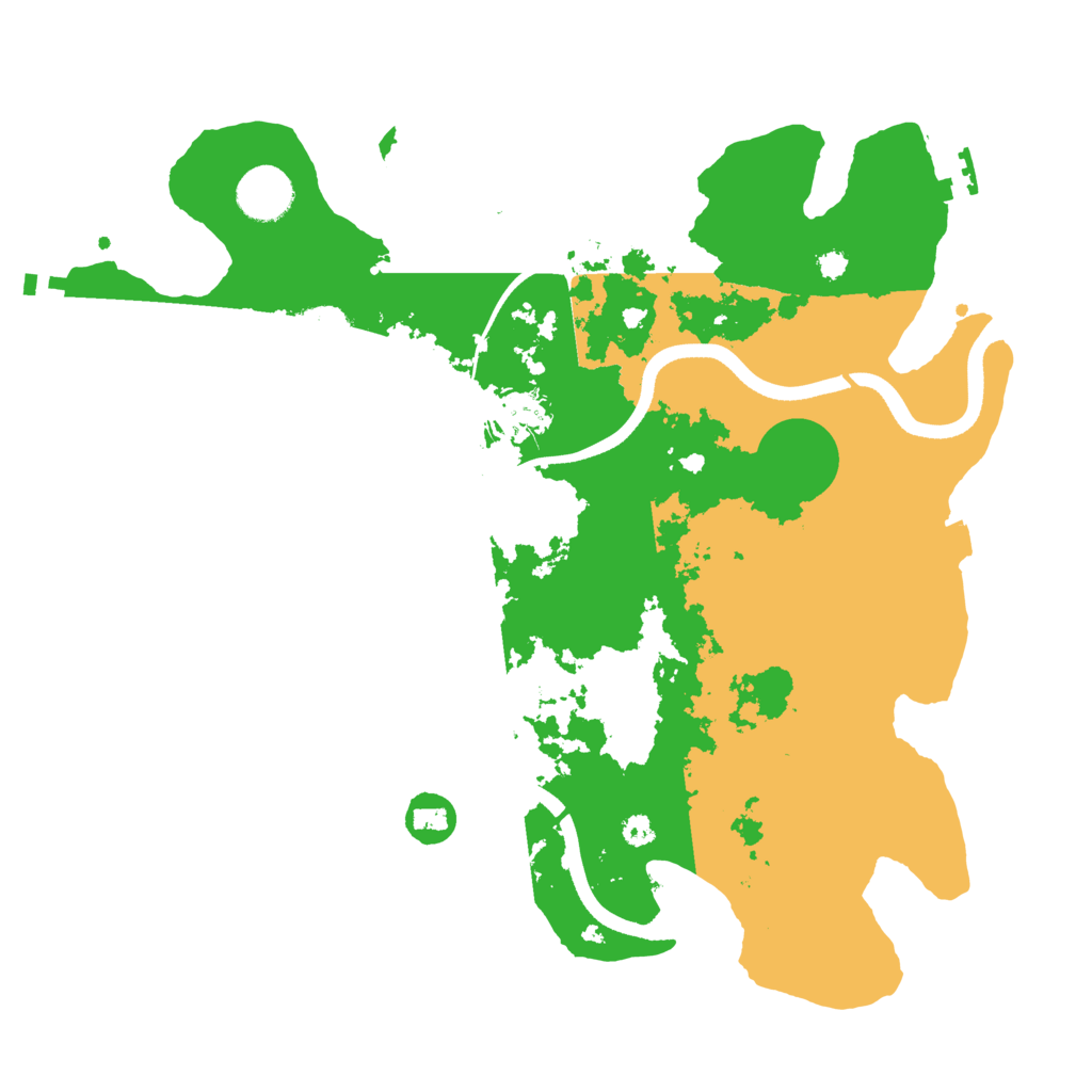 Biome Rust Map: Procedural Map, Size: 3500, Seed: 54781