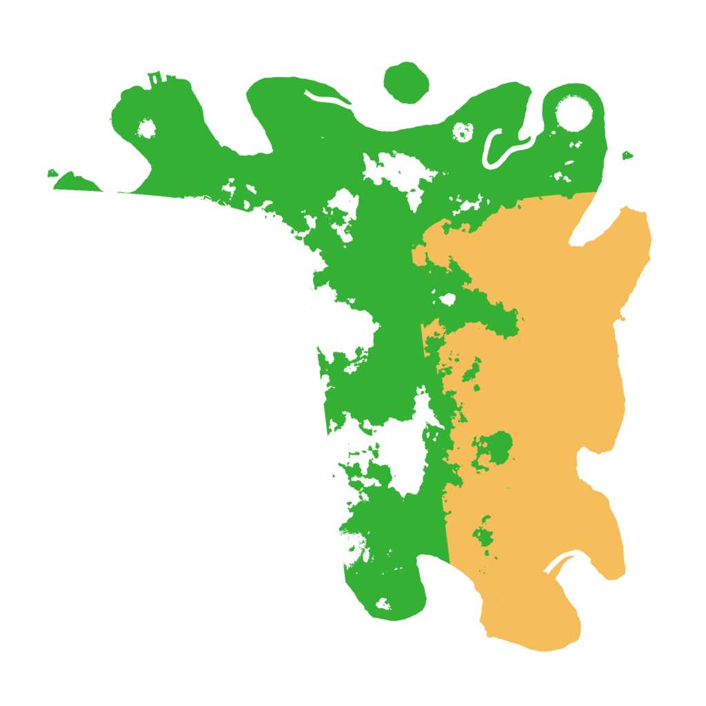 Biome Rust Map: Procedural Map, Size: 3500, Seed: 54781