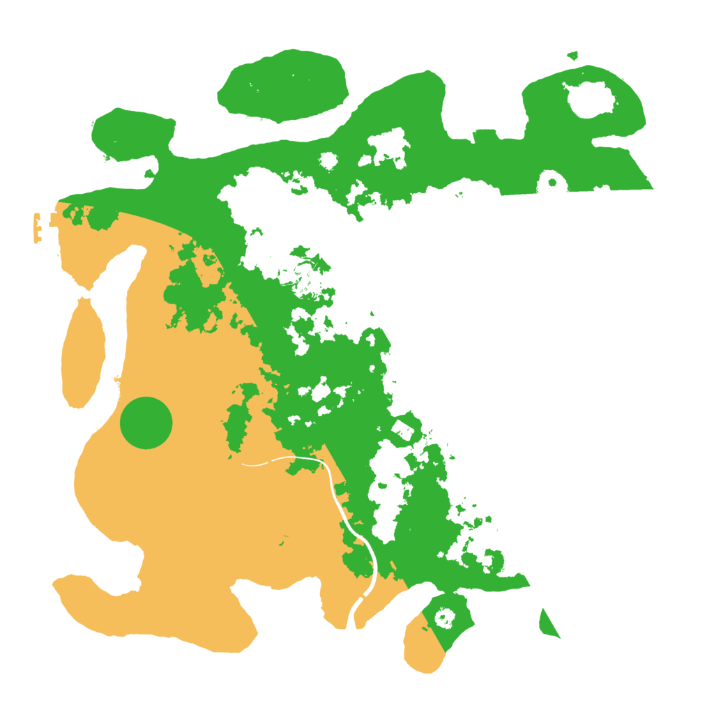 Biome Rust Map: Procedural Map, Size: 3600, Seed: 23532