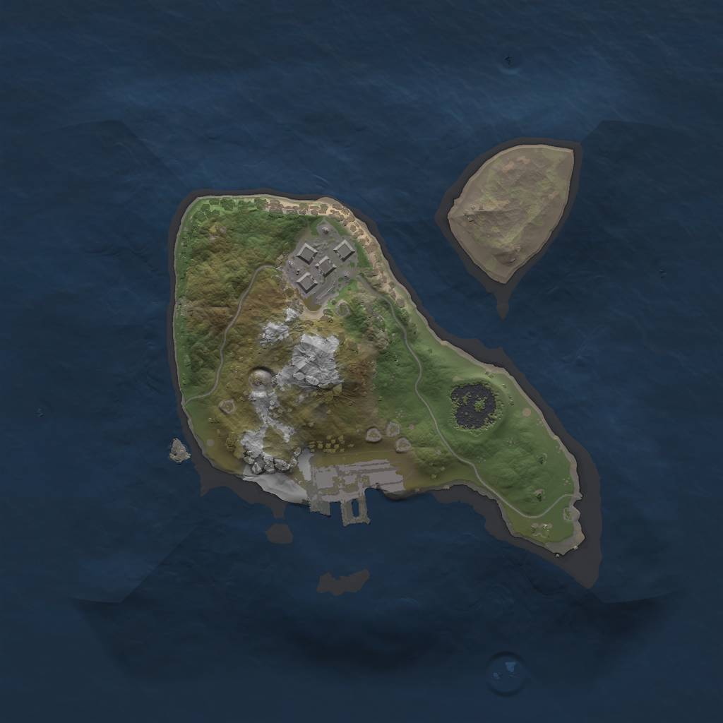 Rust Map: Procedural Map, Size: 1650, Seed: 73, 6 Monuments