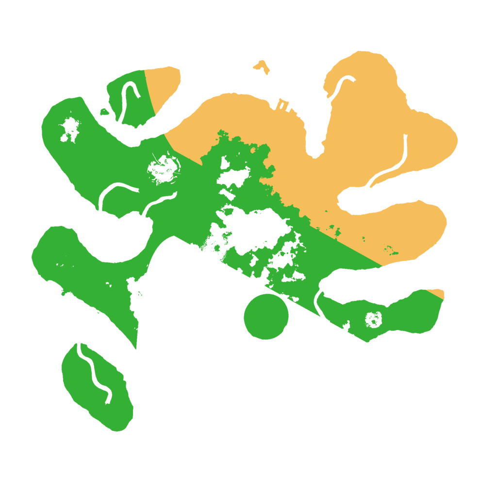 Biome Rust Map: Procedural Map, Size: 3000, Seed: 104660