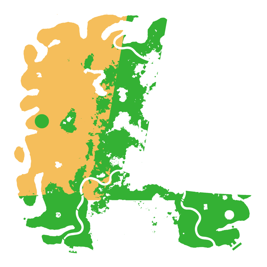 Biome Rust Map: Procedural Map, Size: 5000, Seed: 54068049