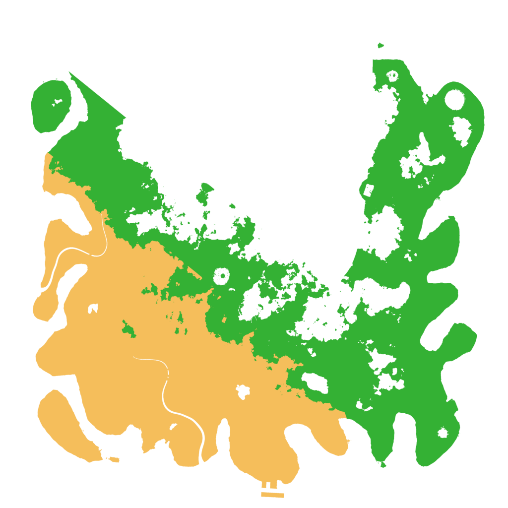Biome Rust Map: Procedural Map, Size: 4500, Seed: 1087335483