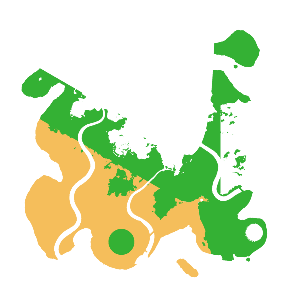 Biome Rust Map: Procedural Map, Size: 3000, Seed: 198995
