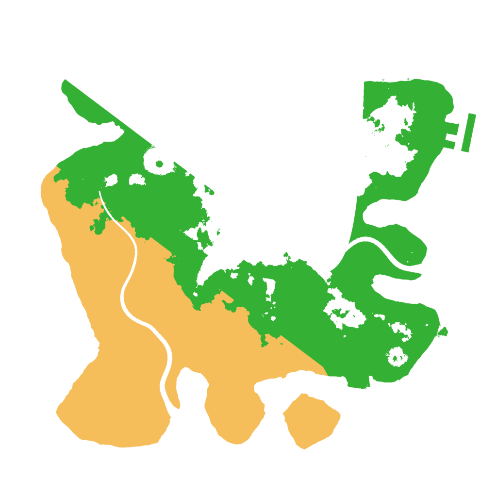 Biome Rust Map: Procedural Map, Size: 2600, Seed: 1831431510