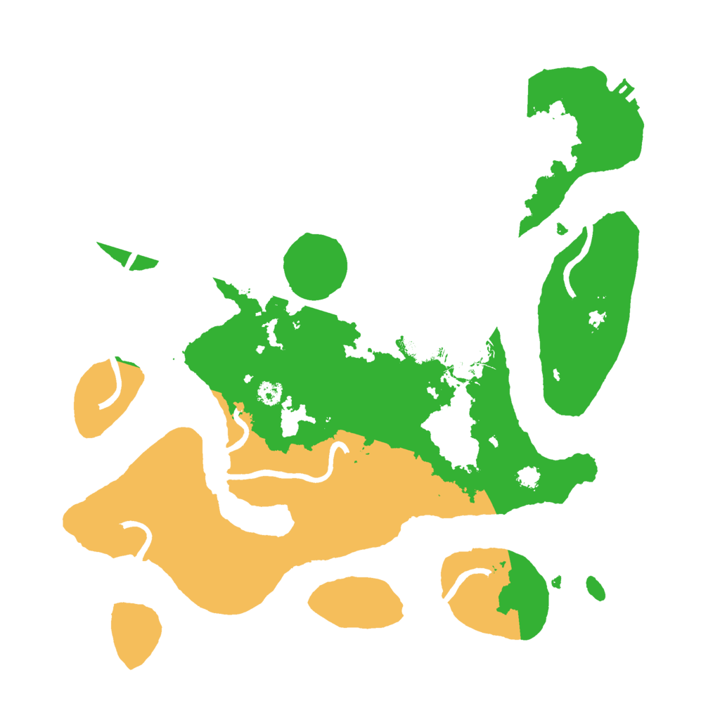 Biome Rust Map: Procedural Map, Size: 3000, Seed: 1047086558