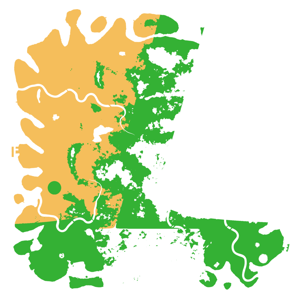 Biome Rust Map: Procedural Map, Size: 6000, Seed: 71182068