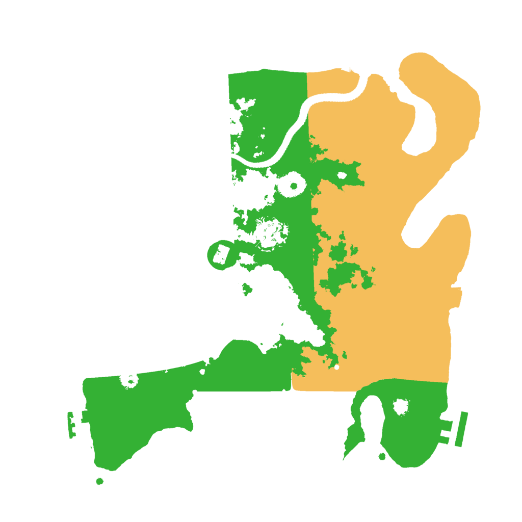 Biome Rust Map: Procedural Map, Size: 3000, Seed: 964653