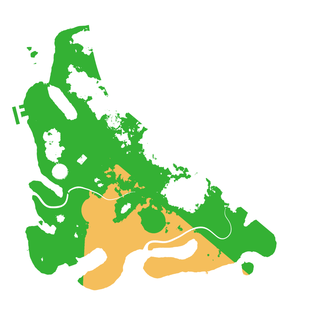 Biome Rust Map: Procedural Map, Size: 3500, Seed: 675933400