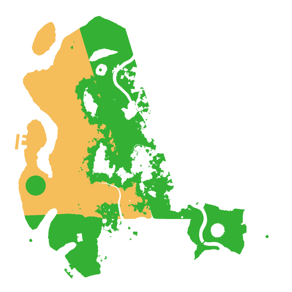 Biome Rust Map: Procedural Map, Size: 3840, Seed: 20667